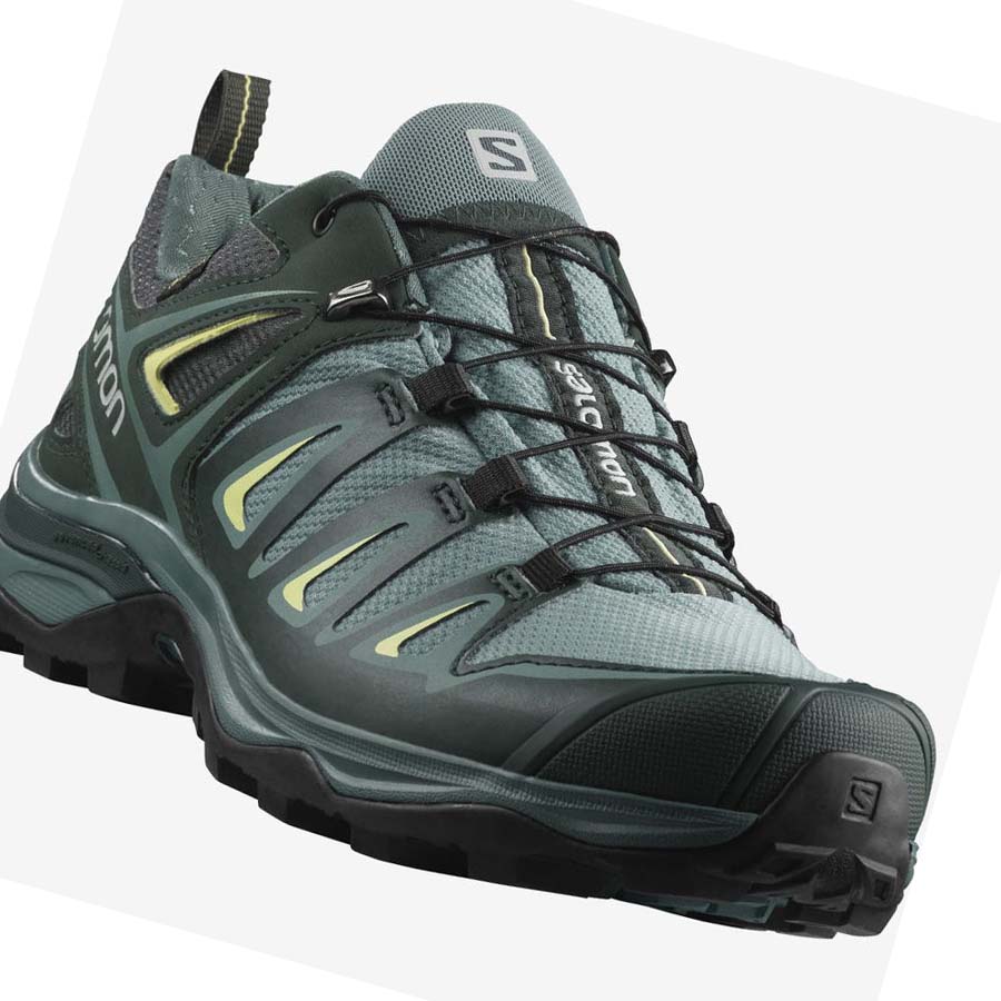 Salomon WoX ULTRA 3 GORE-TEX Túracipő Női Zöld | HU 2793JPQ